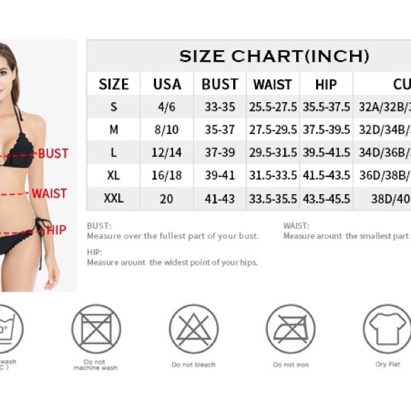 Relleciga XL Black Ruffle Brazilian Bikini - Picture 6 of 6